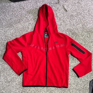 Nike Red Full-Zip Hoodie